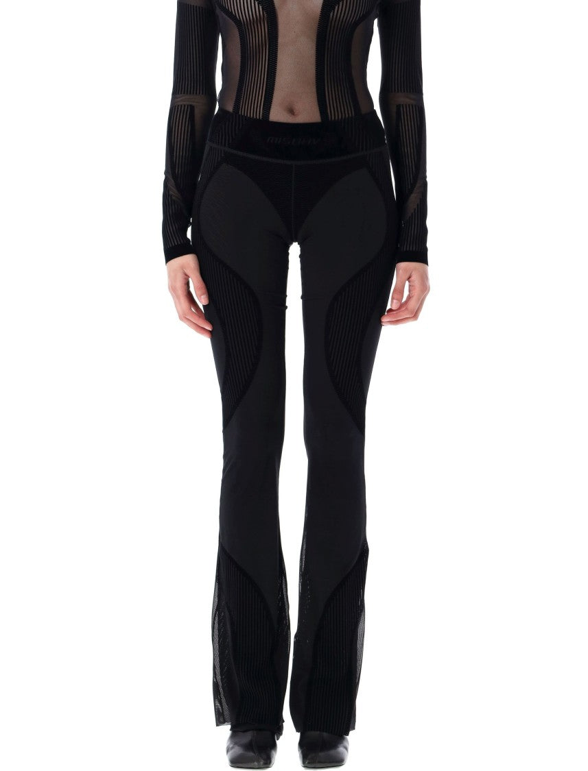 Misbhv Flock Mesh Sport Flared Pants