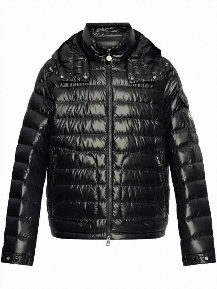 Moncler Horizontal Quilted Black Padded Jacket