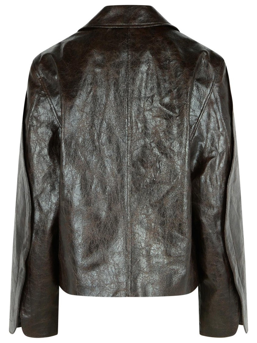 Séfr 'Keane' Brown Polyester Jacket