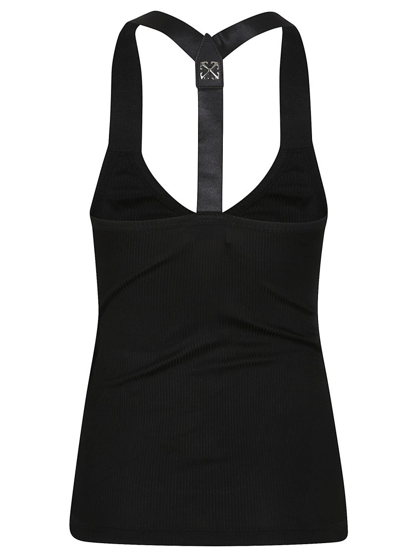 Off-White Light Rib Alla Top