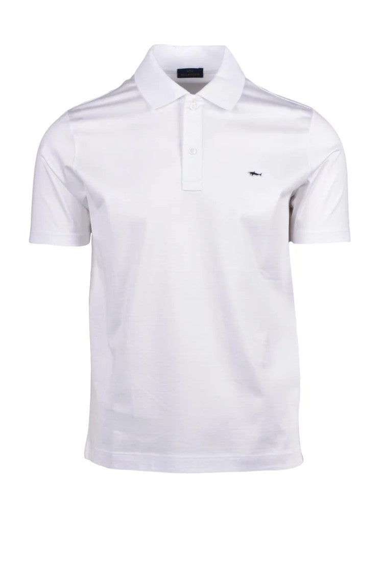 Paul & Shark White Cotton Polo Shirt
