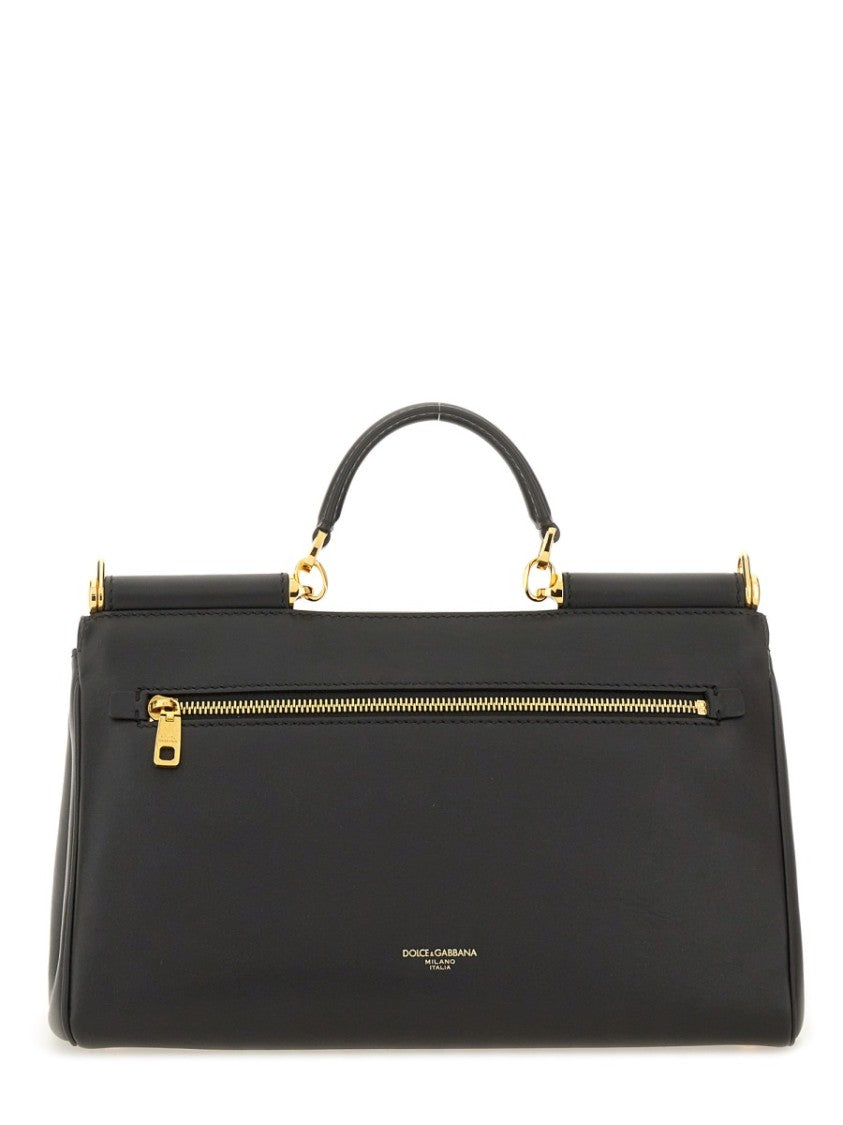 Dolce & Gabbana My Sicily Structured Leather Handbag Bag