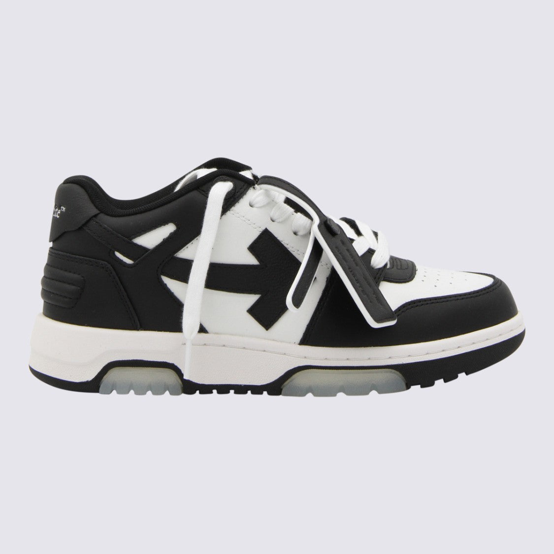 Off-White Black And White Leather Low-Top Sneakers