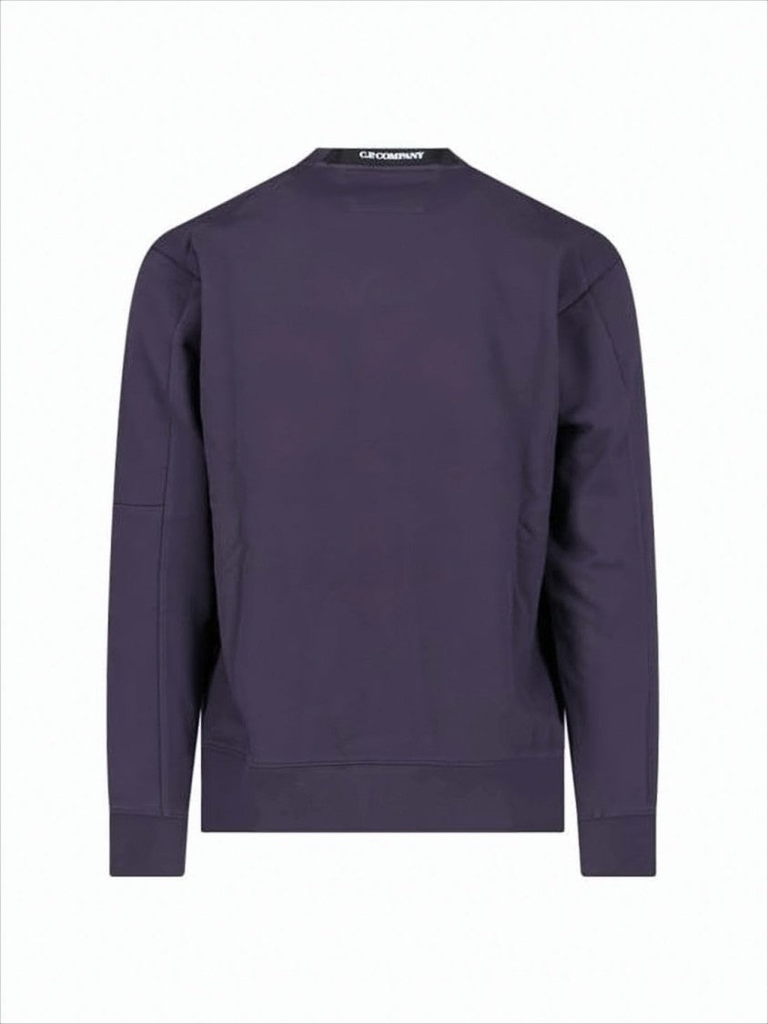 C.P. Company Crewneck Long-Sleeve Sweatshirt With Unique Logo Patch