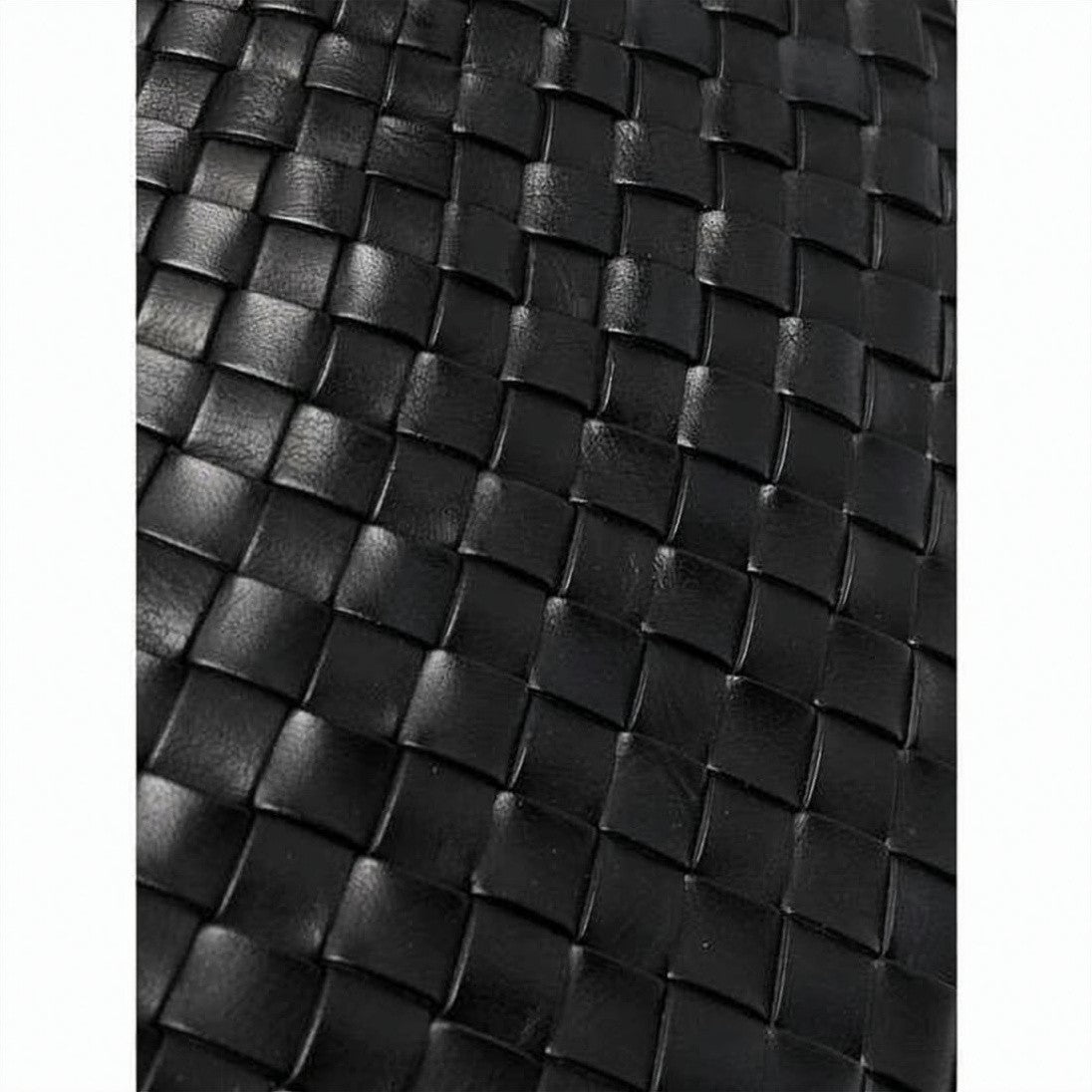 Dragon Diffusion Woven Black Buffalo Leather Tote Bag