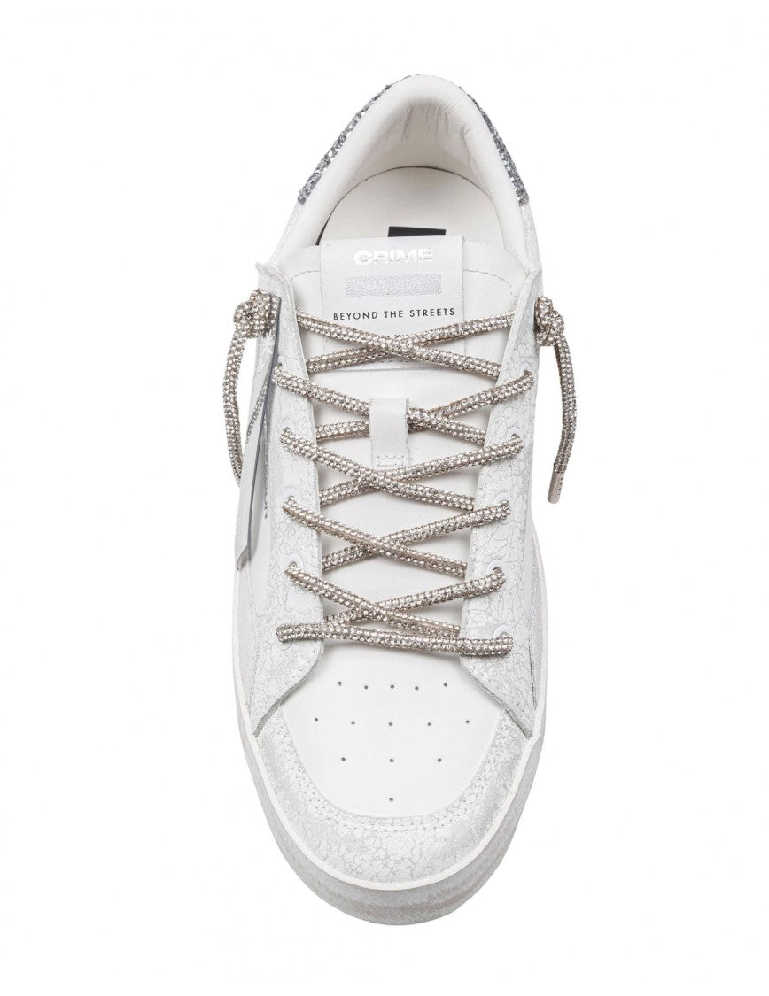 Crime London Crime Deluxe Heel Sneakers In Leather