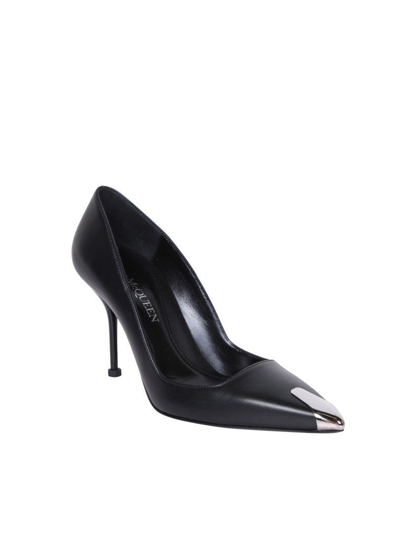Alexander Mcqueen Black Leather Pumps
