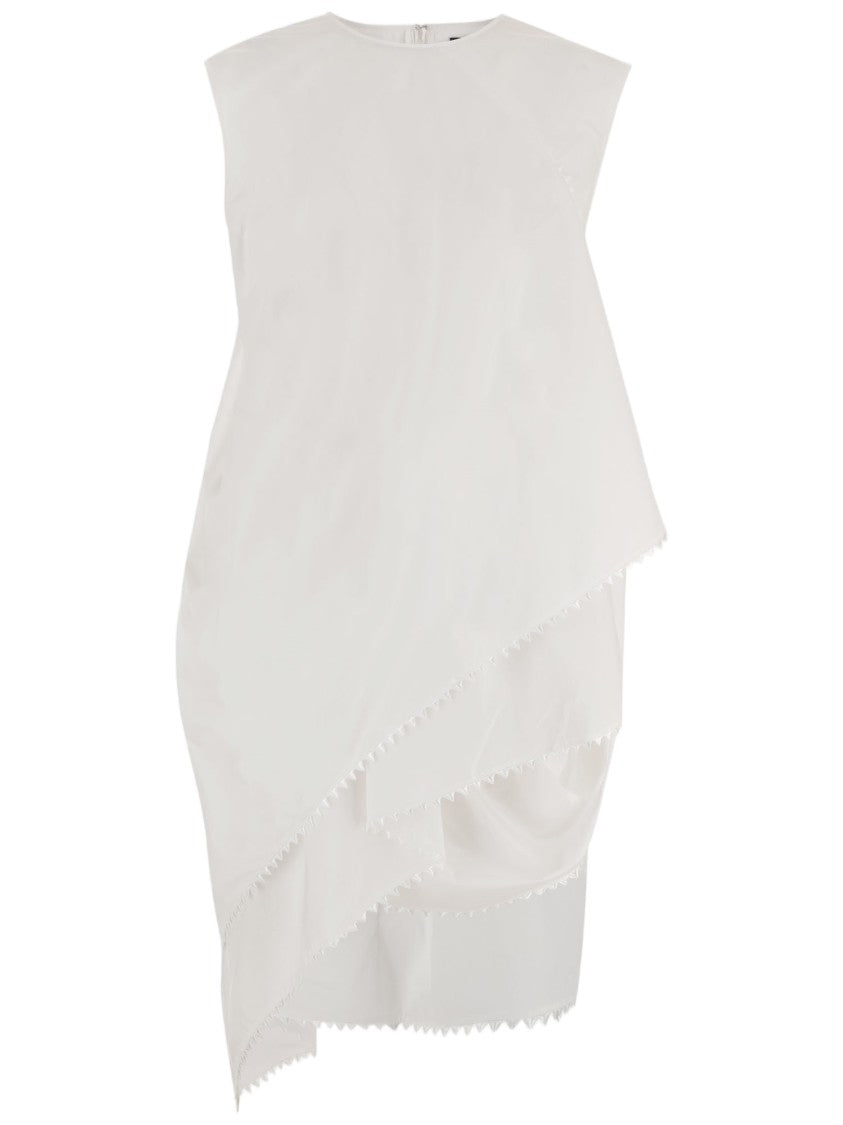 Jacquemus Asymmetrical Layered Cotton Dress