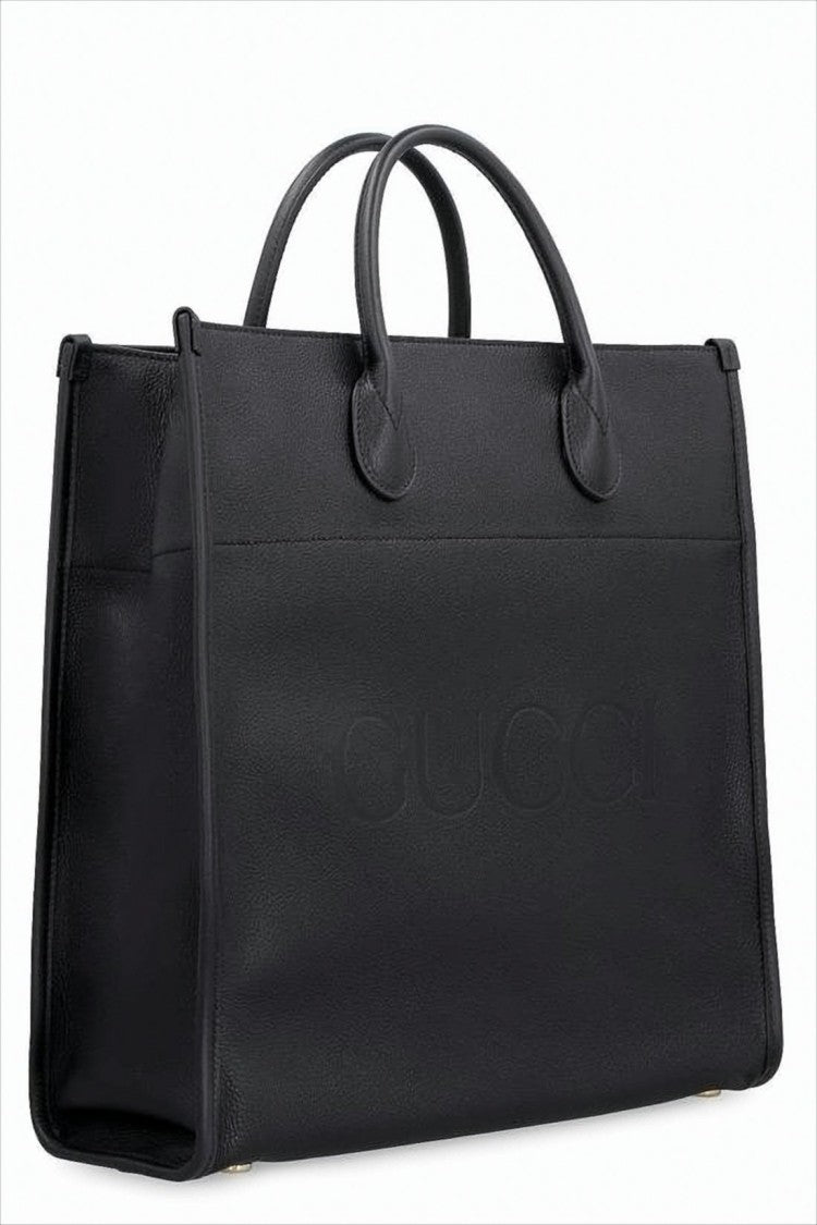 Gucci Textured Leather Tote Bag