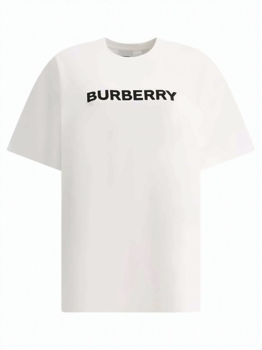 Burberry Crew Neck T-Shirt With Bold Logo