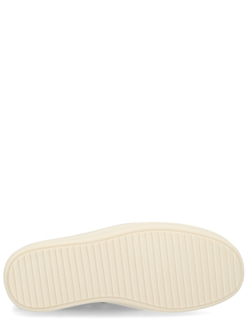 Rick Owens Low Sneaks Leather Monochrome Sneakers