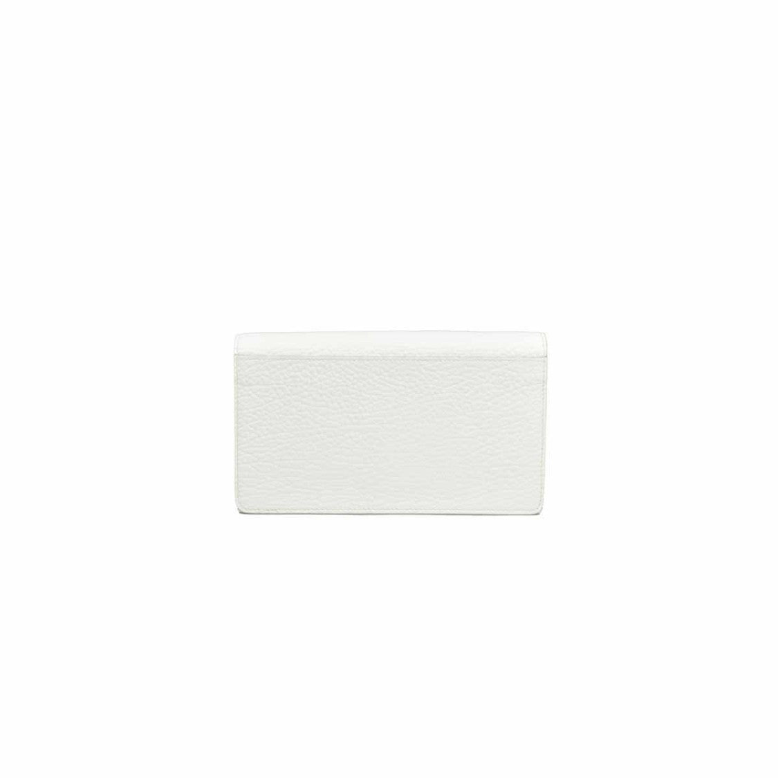 Maison Margiela White Hammered Leather Shoulder Bag Wallet