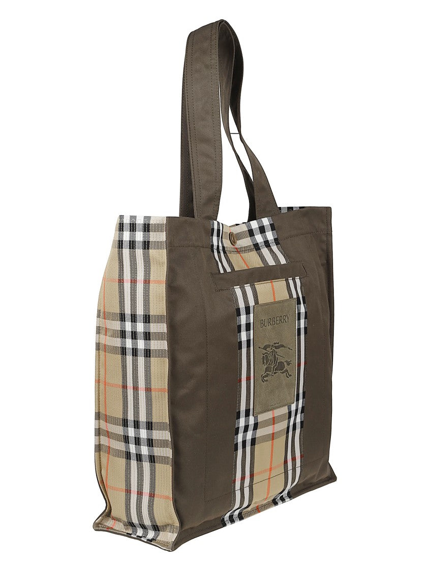 Burberry Structured Rectangular Tote Bag