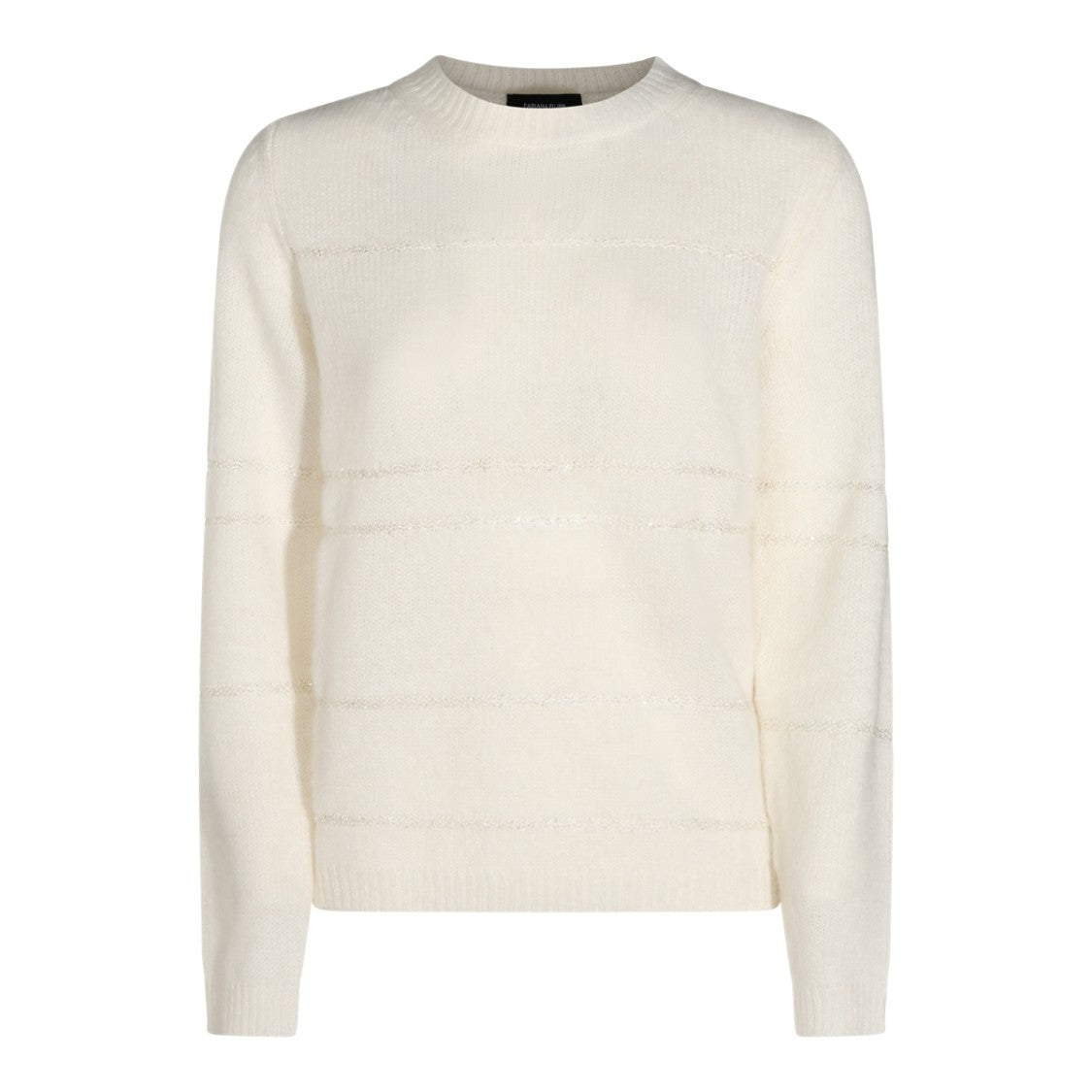 Fabiana Filippi Textured Classic Crew Neck Knit Sweater