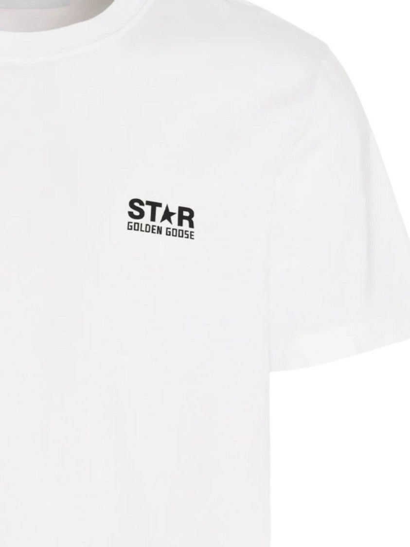 Golden Goose White Iconic Logo Cotton T-Shirt