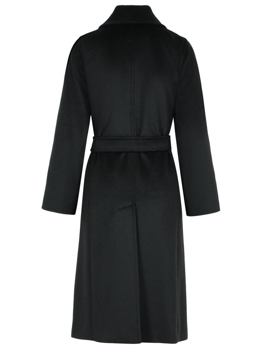 Max Mara 'Manuela' Black Camel Coat