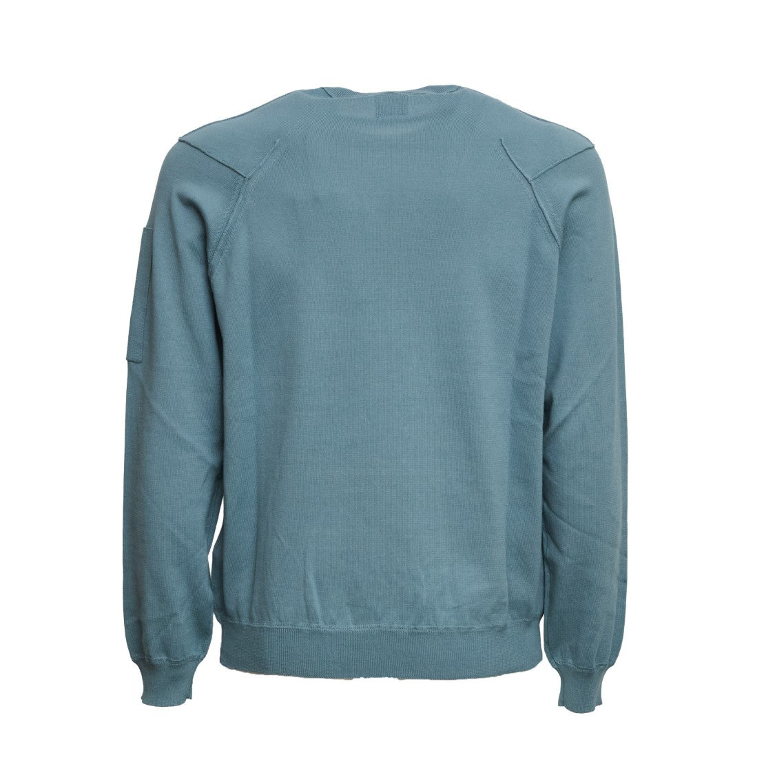 C.P. Company Cotton Crewneck Knit Sweater With Lens Detail