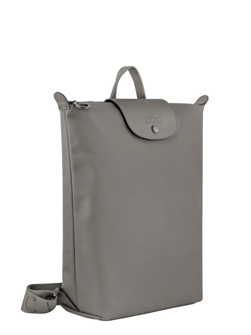 Longchamp Neutrals Le Pliage Xtra Leather Backpack