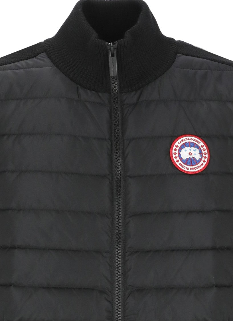 Canada Goose Black Hybridge Knit Padded Vest