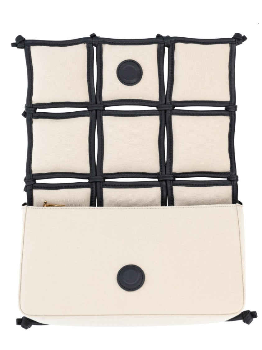 Cult Gaia Gaia Puff Grid Padded Shoulder Bag