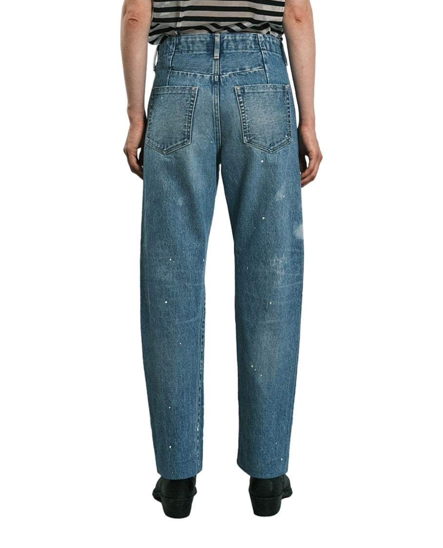 Tanaka Relaxed-Fit Straight Jeans With Distressed Details