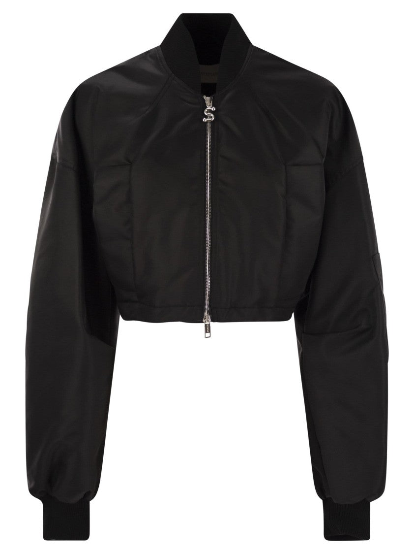 Sportmax Avenue - Drip-Proof Twill Bomber Jacket
