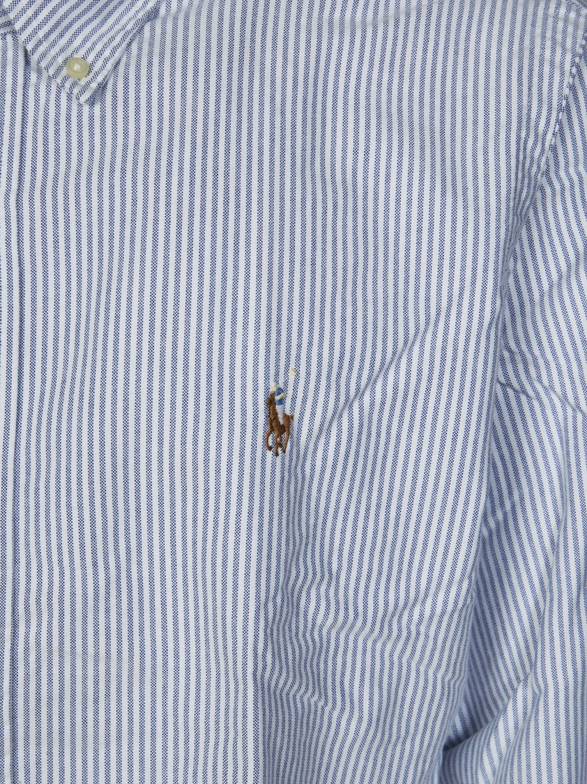 Polo Ralph Lauren White Oxford Tailored Striped Shirt