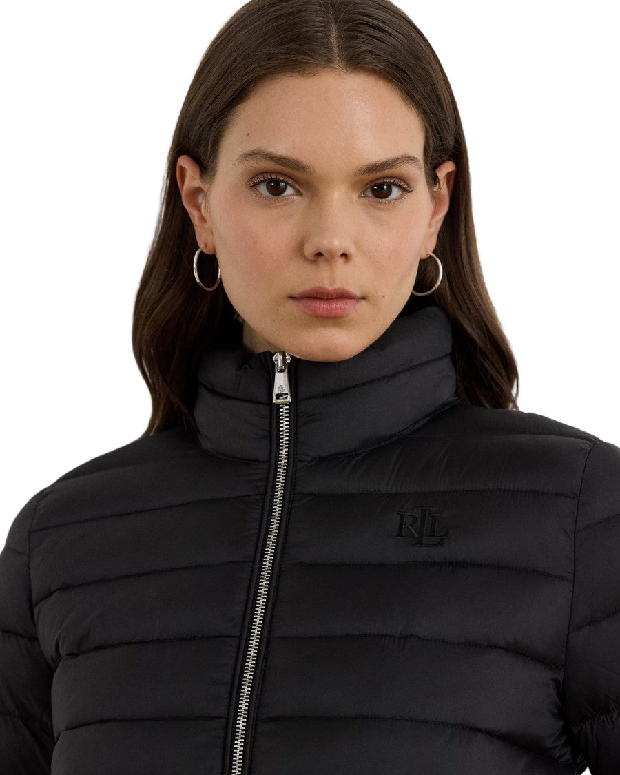 Lauren Ralph Lauren Quilted Insulated Down Coat With High Collar