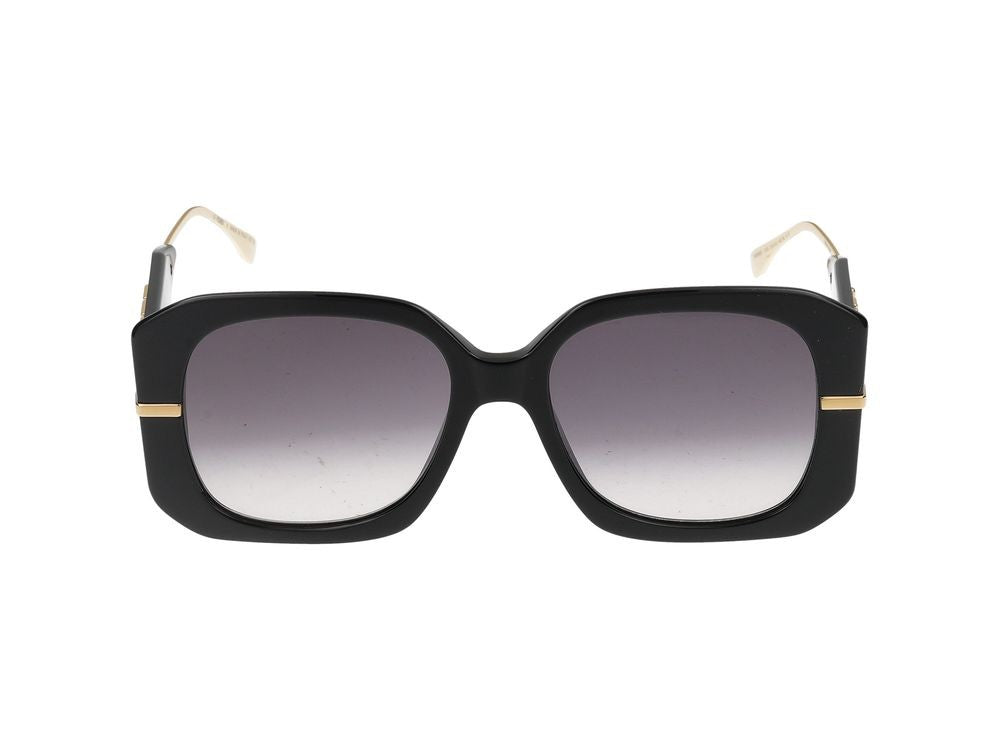 Maison Fendi Black Oversized Square Sunglasses