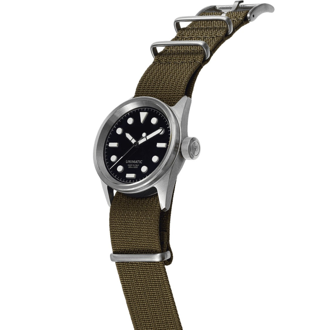 Unimatic Round Dial Wristwatch With Interchangeable Straps