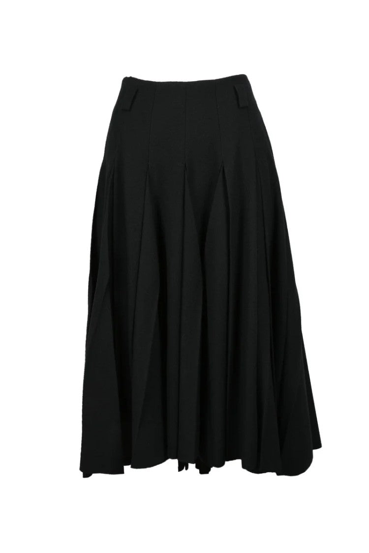 Prada Long Skirt Virgin Wool - Black