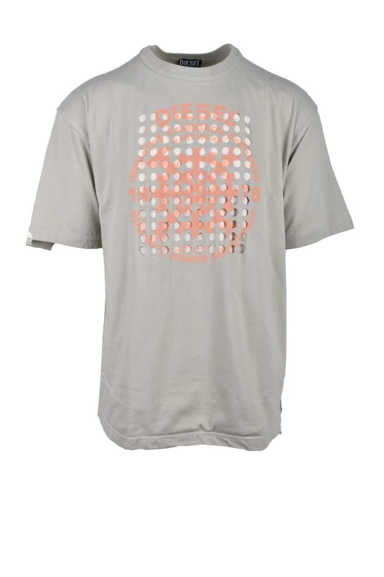 Diesel Sage Green Cotton T-Shirt