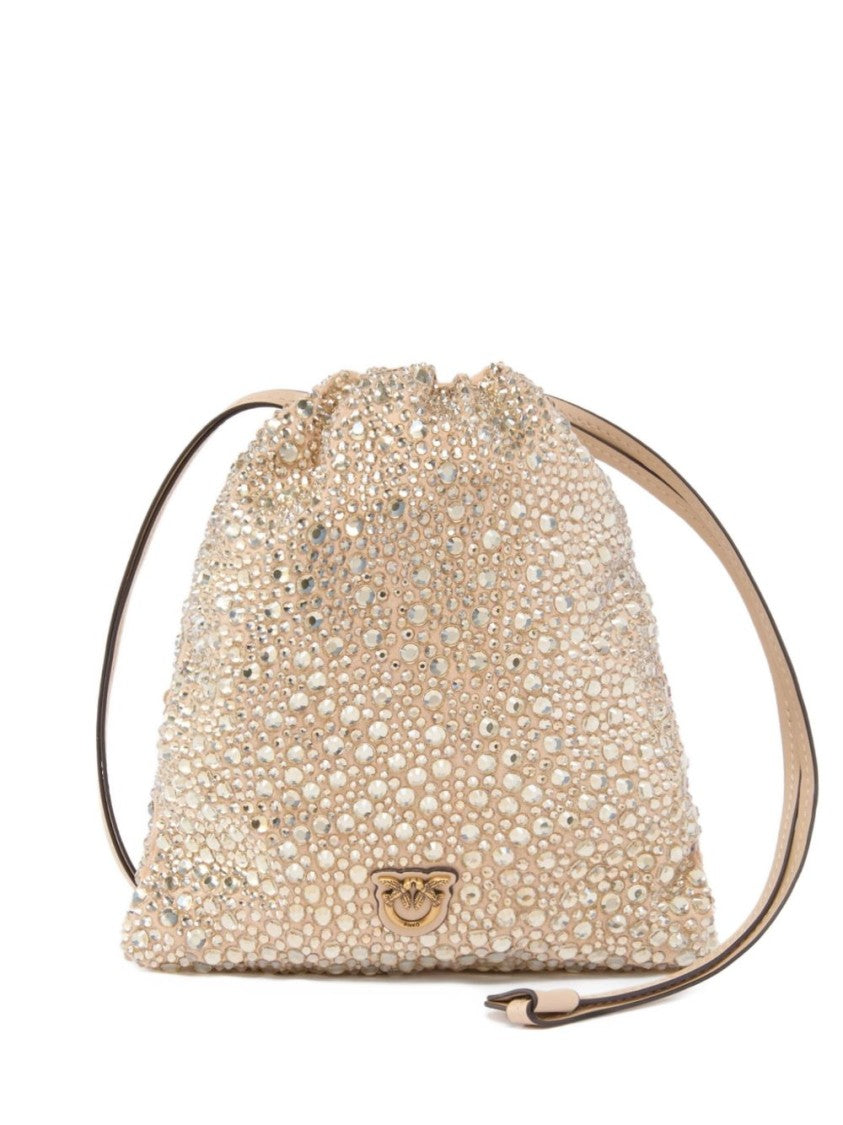 Pinko Structured Neutrals Bag With Design