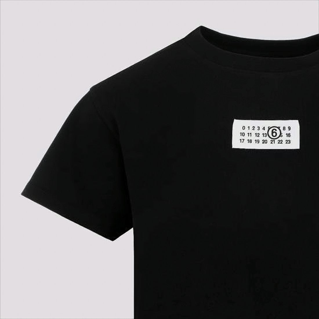 Mm6 By Maison Margiela Fitted Short-Sleeve T-Shirt With Minimal Patch Logo