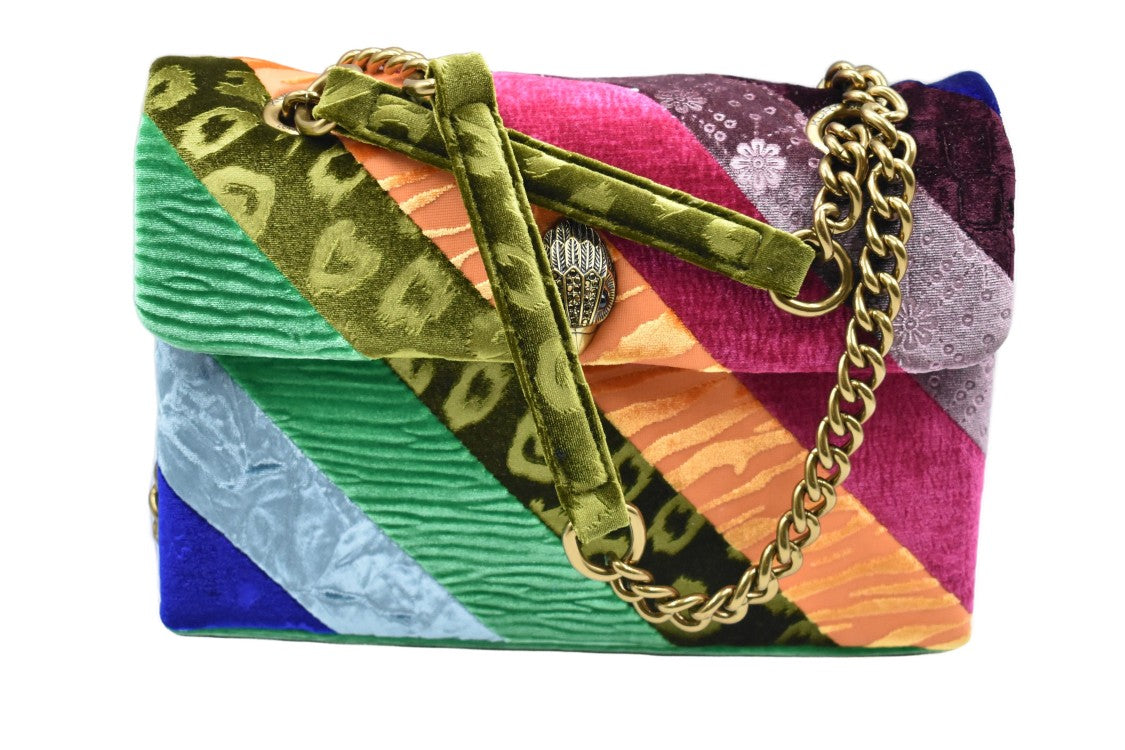 Kurt Geiger Patchwork Velvet Handbag