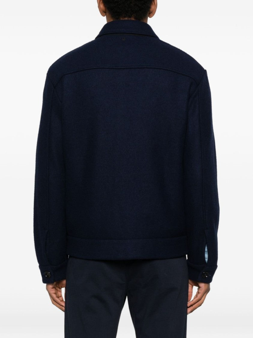 Dondup Dark Blue Pocket Shirt Jacket