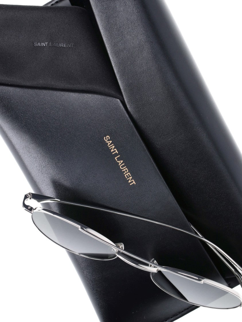 Saint Laurent Silver Sl 97 Acetate Sunglasses