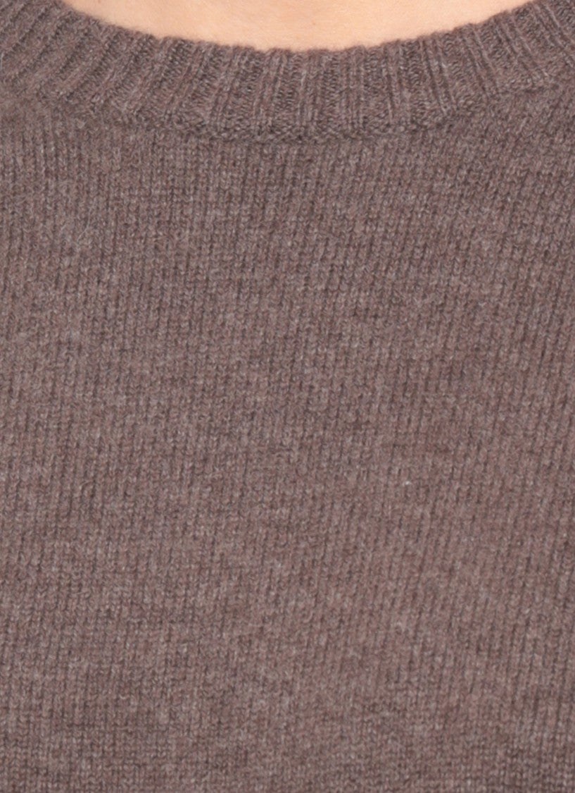 Loulou De Saison Brown Relaxed Fit Ribbed Cashmere Sweater
