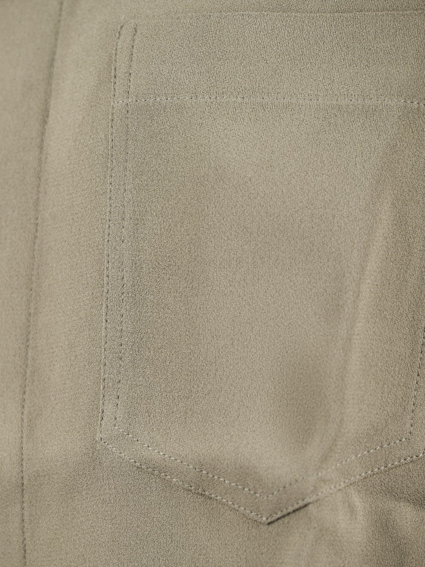 Ami Structured Sleeveless Shirt With Classic Collar