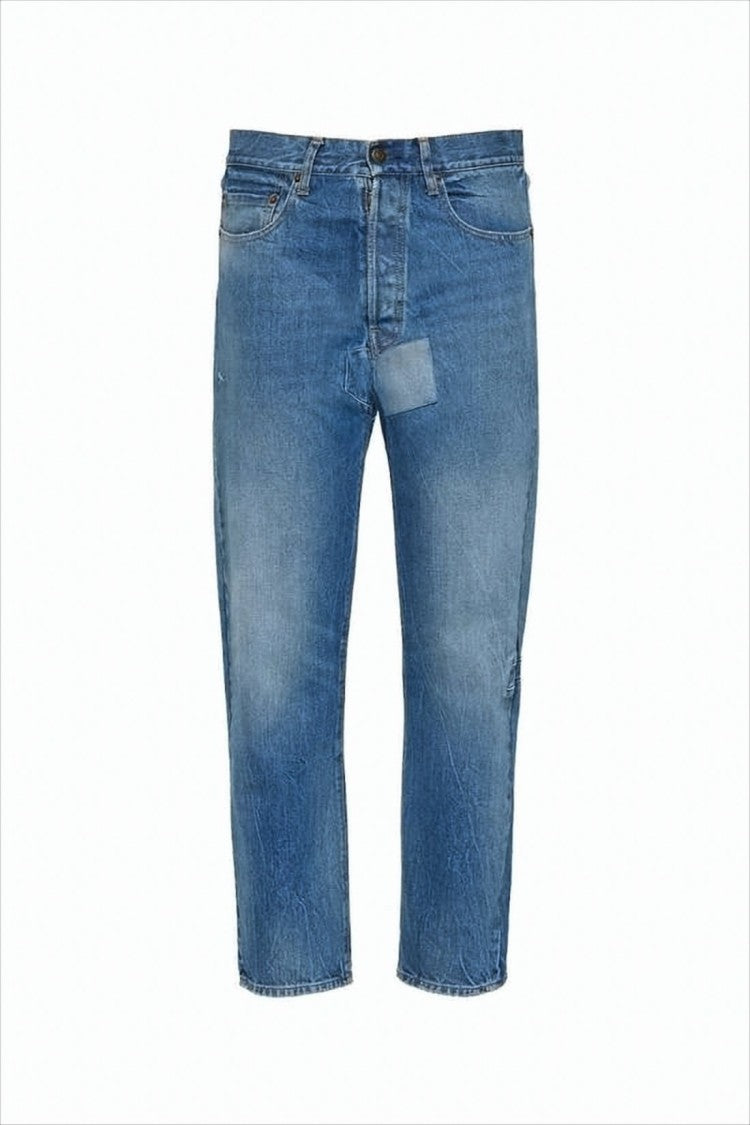 Maison Margiela Relaxed Fit Mid-Blue Denim Pants