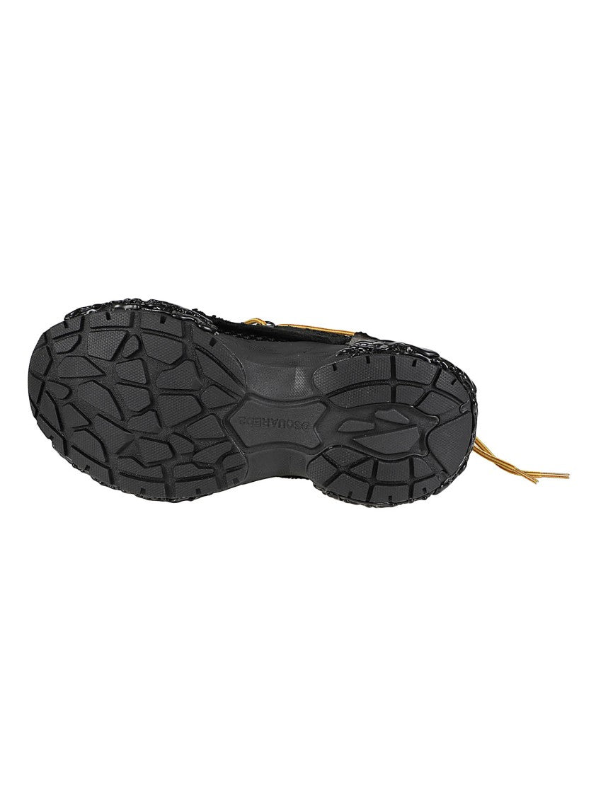 Dsquared2 Faster Calf Leather Accent Low-Top Sneakers