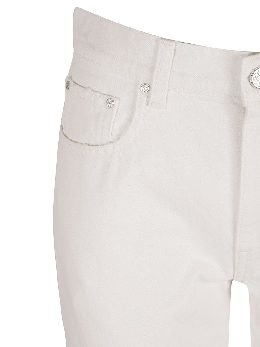 Stella Mccartney Relaxed Fit Jeans With Unique Frayed Hem