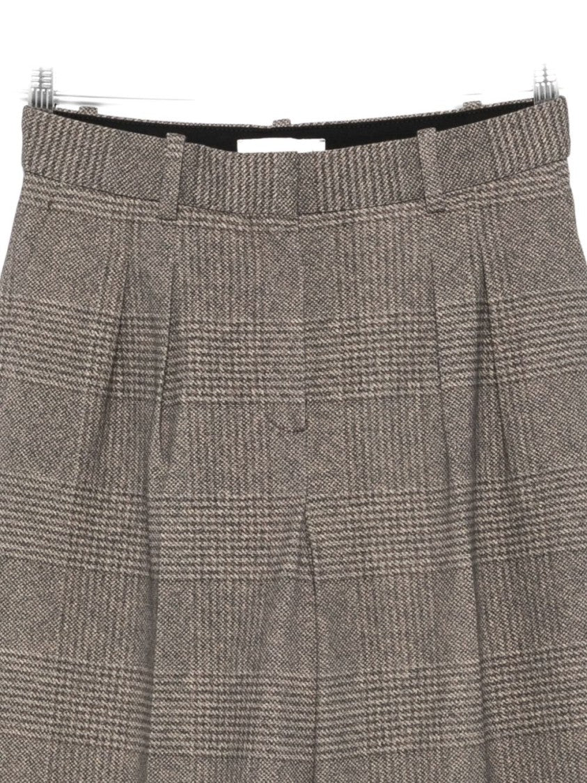 Circolo 1901 Wide-Leg Brown Trousers With High Waist