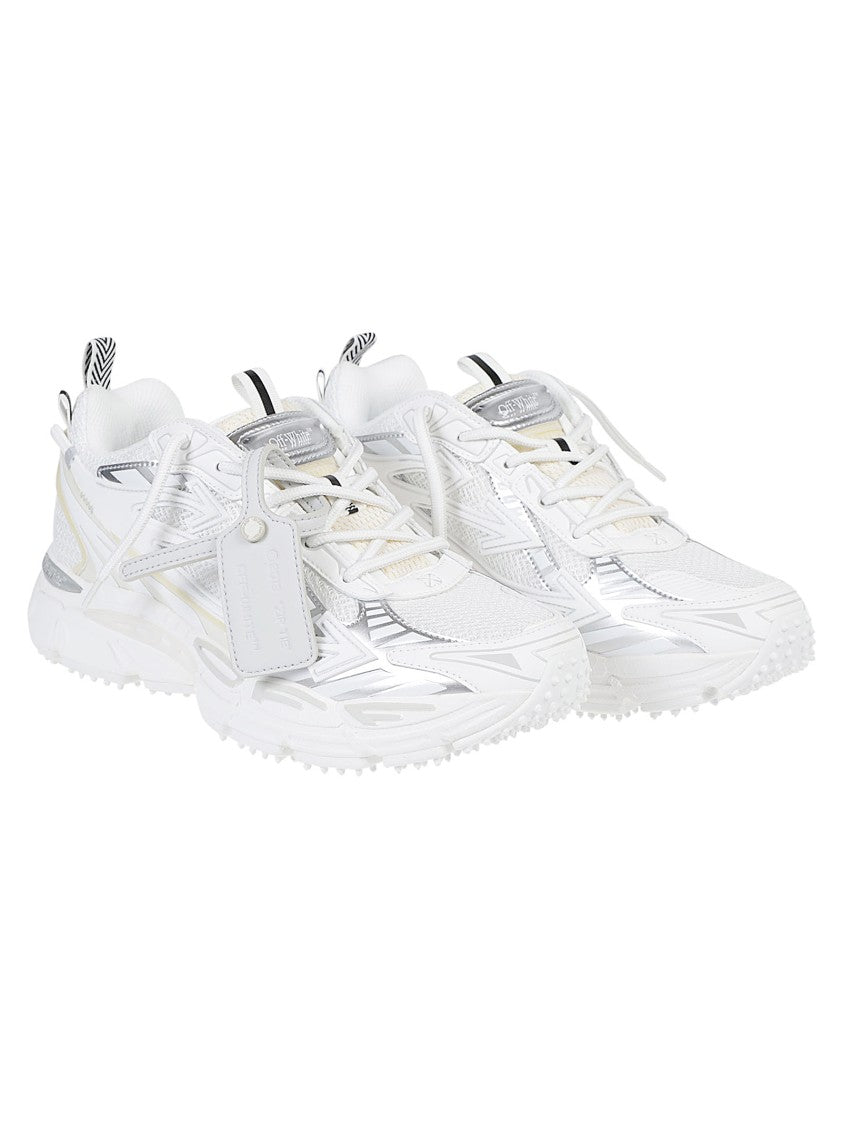 Off-White White Be Right Back Layered Polyurethane Low-Top Sneakers