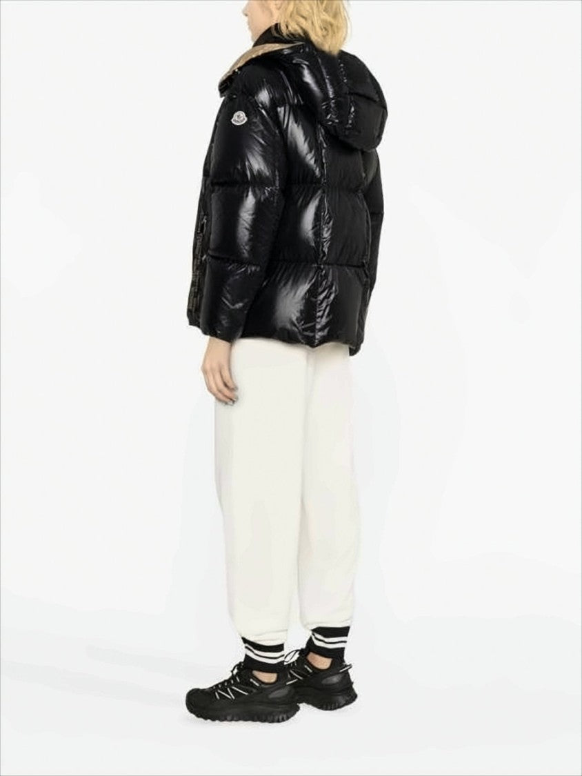 Moncler Glossy Black Quilted Down Puffer Coat