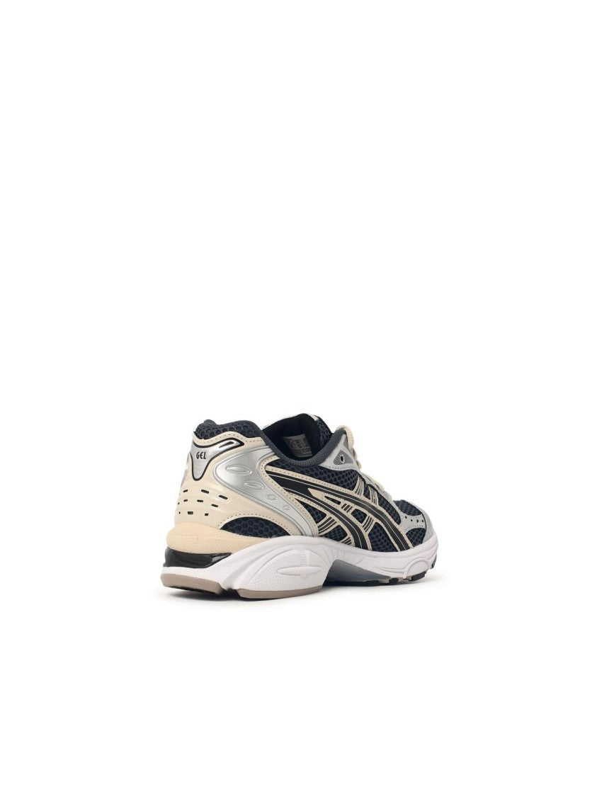 Asics Grey Tech Fabric Blend Sneakers With Contrasting Gel Inserts