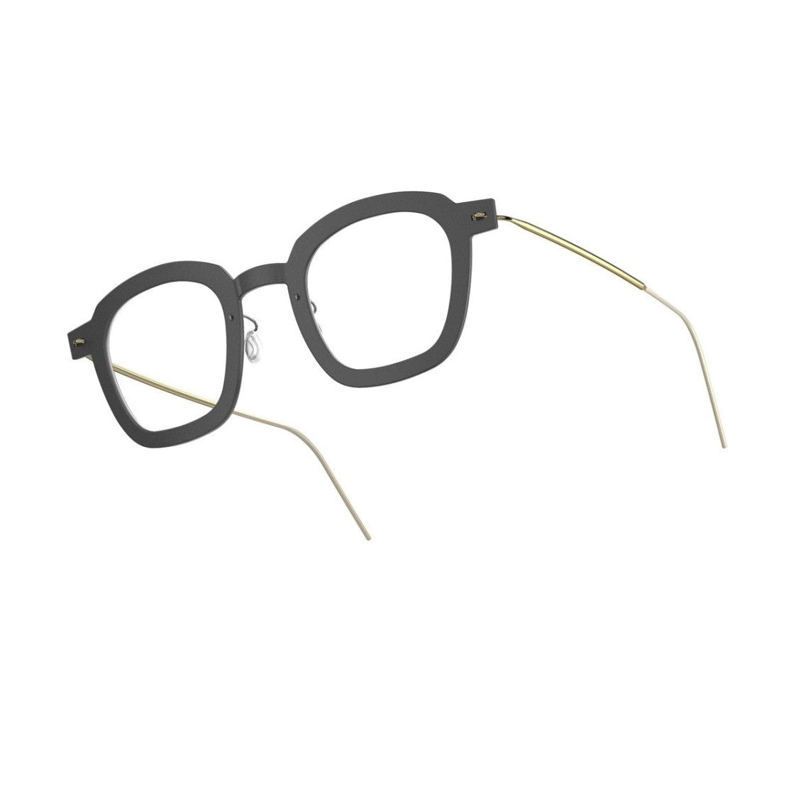 Lindberg Black Matte N.O.W. 6587 Acetate-Titanium Blend Square Sunglasses