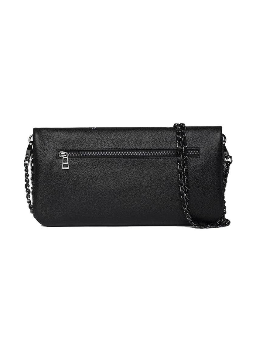 Zadig & Voltaire Textured Black Clutch Bag