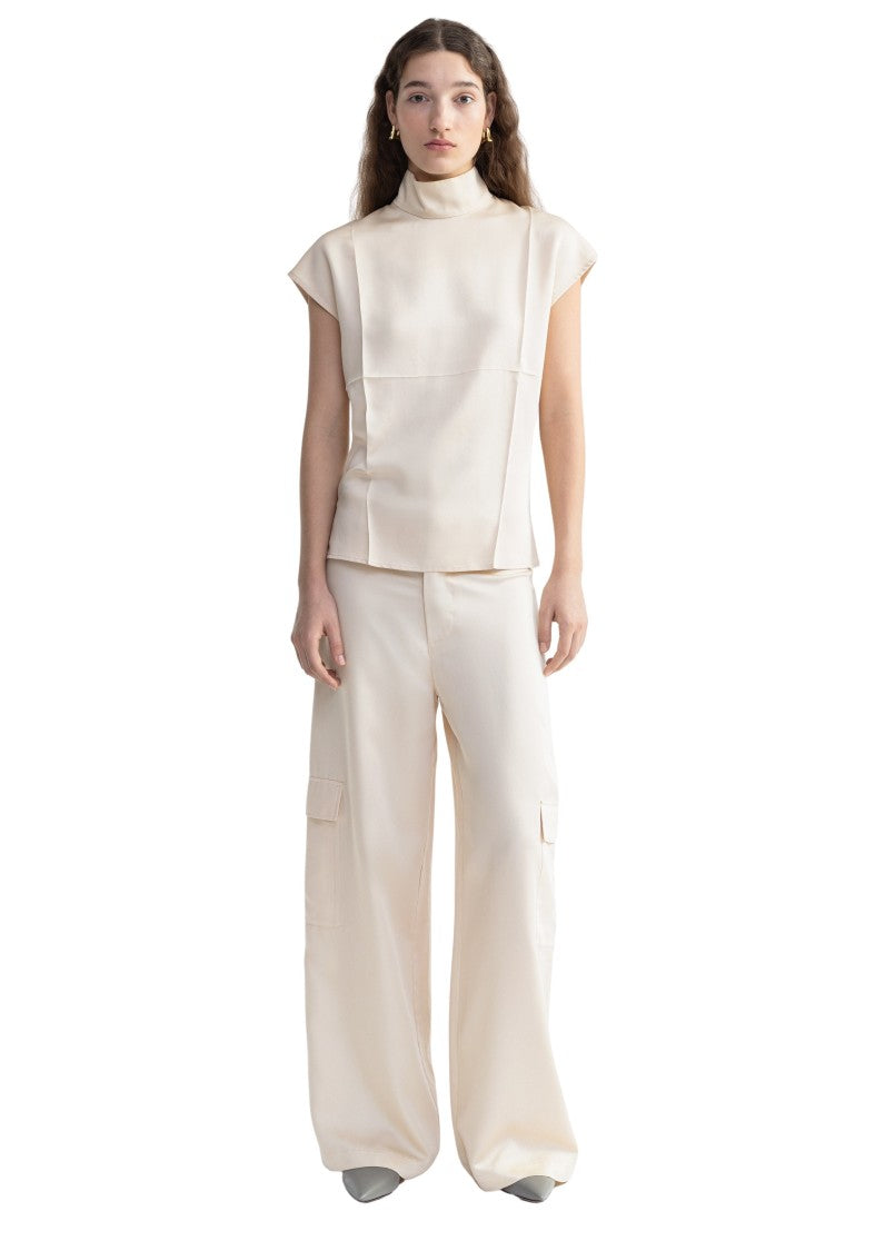 Aeron Flora - Cupro Sleeveless Turtleneck