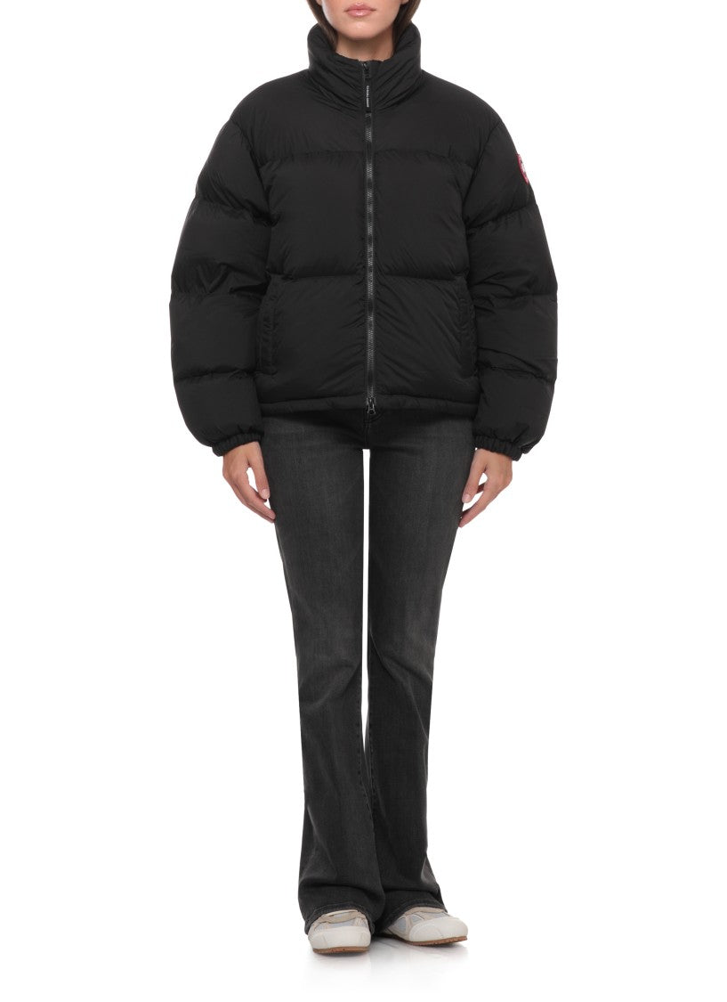 Canada Goose Voluminous Black Padded Coat With High Neck